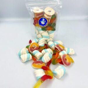Sweet Mix Marshmallow Peach Rings and Wiggly Snakes