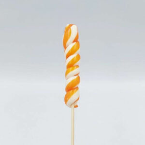 Sweet Factory Spiral Lollipop Orange