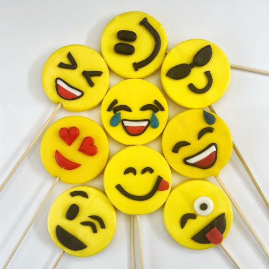 Smile Emoji Lollipops